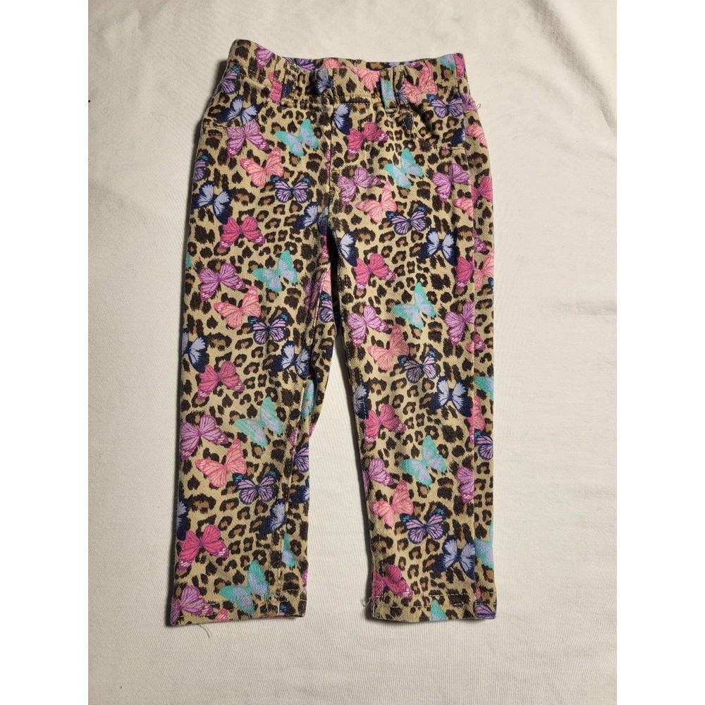 Girls Butterfly Leopard Leggings